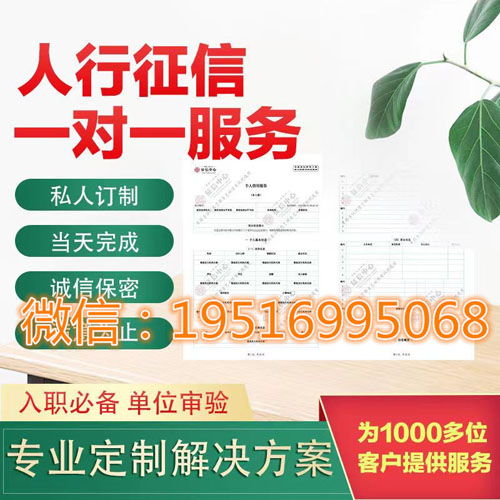 在线个人征信PDF无痕修改优化征信最新教程